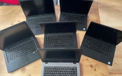 Laptop Spende von C.B.C. GmbH Frankfurt