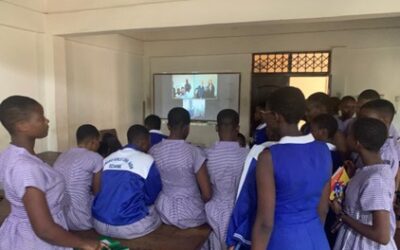 17. January 2025 Part 1 – The first video conference between the two partner schools Mawuko Girls Senior High School (Mawuko) in Ho and Carlo-Mierendorff-Schule (CMS) in Frankfurt am Main